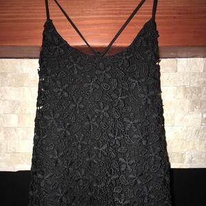 Zara black lace dress